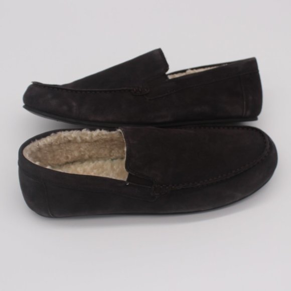 VINCE GOMEZ-B FAUX FUR SUEDE LOAFERS main image 7